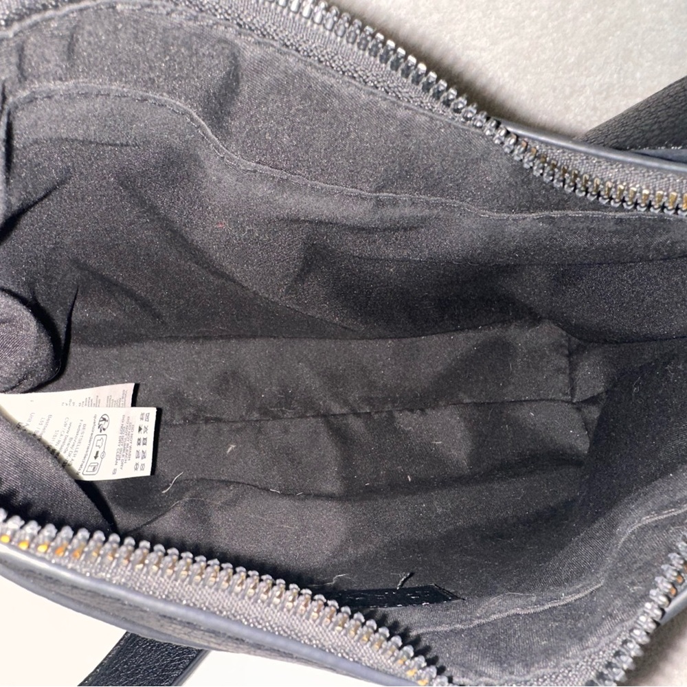 Black Shoulder Bag with Gold Hardware - Picture 6 of 6